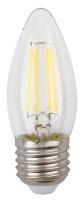 Лампа светодиодная филаментная свеча E27 170-265В 7Вт 4000К ЭРА
