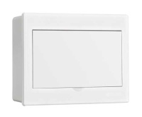 DEKraft Корпус пласт. навесной бел. дв. 1 ряд 9 мод. IP41 ЩРН-П