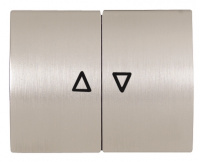 Клавиша 2-ая выключателя жалюзи с символами “Вверх/вниз”" ABB NIE Olas Полированная сталь