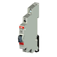 Выключатель кнопочный с подсветкой красный ABB E217-16-10C48 