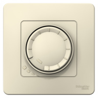 Светорегулятор поворотно-нажимной универсальный скрытой установки 400ВТ Systeme Electric Blanca Молочный