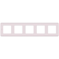 Рамка декоративная универсальная, 5 постов, Legrand Inspiria Розовый
