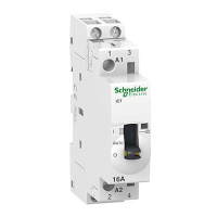 Контактор модульный с ручным управлением 16A 230…240V 50Гц 2НО Schneider Electric Acti 9 iCT