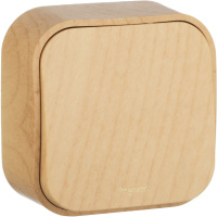 Переключатель 1-клавишный на 2 направления 10A IP20 Legrand Quteo Сосна