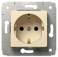 Розетка с заземлением Legrand Cariva Слоновая кость