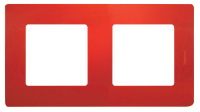 Рамка 2-постовая Legrand Etika Красный