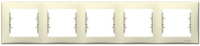 Рамка 5-постовая горизонтальная Schneider Electric Sedna Бежевый