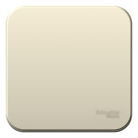 Переключатель 1-клавишный накладного монтажа с изолирующей пластиной 10A 250B Systeme Electric Blanca Молочный