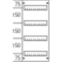 Пластрон с прорезями DIN150мм 600х250мм, 4ряда ABB