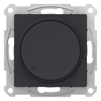 Светорегулятор (диммер) поворотно-нажимной 630Вт механизм Schneider Electric AtlasDesign Карбон