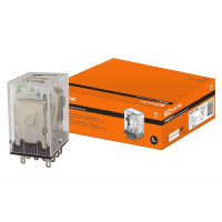 Реле промежуточное с индикатором 3A 12V DC 0,5-1,5мм2 14 контактов IP40 TDM РЭК78/4