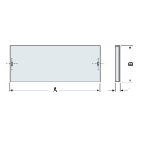 Панель задняя 2000x400мм IP30/40 ABB System pro E power