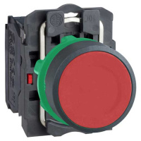 Кнопка с возвратом красная 1Н3 Schneider Electric XB6