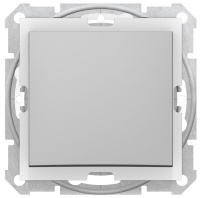 Выключатель 1-клавишный 10A IP44 Schneider Electric Sedna Алюминий