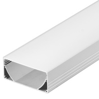 Профиль с экраном ALU-POWER-W80N-2000 ANOD+FROST прямоугольный Arlight