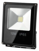 Прожектор светодиодный 85х115мм 10Вт IP65 6500К Черный Эра Стандарт