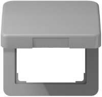 Крышка откидная с пружиной для розеток и изделий 50х50 Jung Серый
