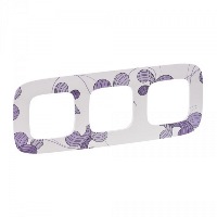 Рамка 3-постовая Legrand Valena Allure Флора