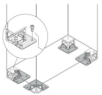 Кронштейн для крепления к полу ABB IS2
