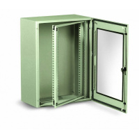 Шкаф настенный пустой с прозрачной дверцей с рамой 19" 400х600х400мм 7мод, IP66 Schneider Electric Spacial VDM