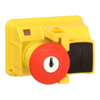 Красная грибовидная кнопка Stop с замком для Gv2M Schneider Electric