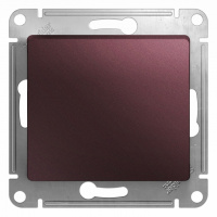 Выключатель кнопочный (схема 1) 10AX механизм Systeme Electric Glossa Баклажановый