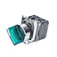 Systeme Electric Переключатель SB4 с подсвет в сборе 22мм 3поз зел с фикс металл 230ВАС 1НО+1НЗ