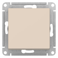 Переключатель 1-клавишный сх.6 10AX механизм Schneider Electric AtlasDesign Бежевый