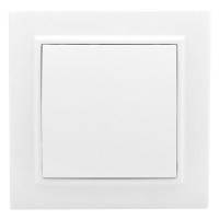 Выключатель 1-клавишный СП 10A EKF Basic Минск Белый