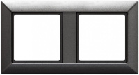 Рамка 2-постовая Jung Eco Profi Антрацит