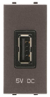 Механизм USB зарядного устройства 1М 2000 mA 5В ABB Zenit Антрацит