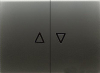 Клавиша 2-ая выключателя жалюзи с символами “Вверх/вниз”" ABB NIE Olas Перламутровый металлик