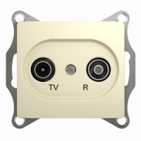 Розетка TV-R проходная 4dB Schneider Electric Glossa Бежевый