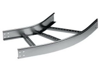 Угол горизонтальный 45С 300х80мм толщина лонжерона 1,2мм оцинкованная сталь DKC L5 R600