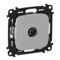 Розетка TV "звезда" Legrand Valena Allure Алюминий