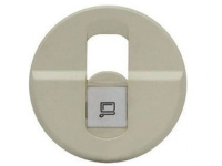 Накладка розетки RJ45 компьютерной Legrand Celiane Слоновая кость