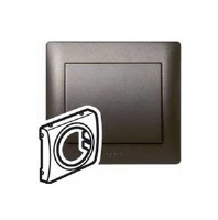 Лицевая панель для выключателей круглых / кнопочных / со шнурком Legrand Galea Life Темная Бронза