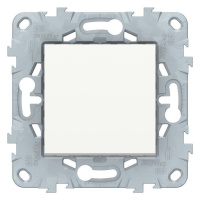 Выключатель 1-клавишный кнопочный сх.1 10A Schneider Electric Unica New Белый