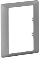 Рамка 1-постовая для двойной розетки Legrand Valena Life Алюминий