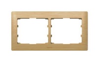 Рамка 2-постовая горизонтальная Legrand Galea Life Клен/Maple