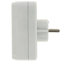 Разветвитель 2 гнезда с заземлением плоский 16A 250B EKF PROxima