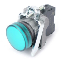 Systeme Electric Лампа сигнальная в сборе модульная 22 мм зеленая 24В DC