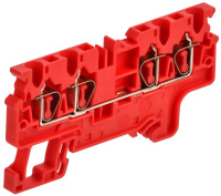 ARMAFIX Клемма пруж. CX2.5-4 4-конт. красная IEK