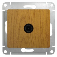 Розетка TV оконечная 1dB Systeme Electric Glossa Дуб