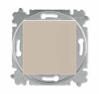 Переключатель перекрёстный одноклавишный кофе макиато / белый ABB Levit