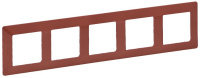 Рамка 5-постовая Legrand Valena Life Терракота