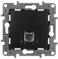 Розетка телефонная 1-ая RJ11 4 контакта Legrand Etika Антрацит