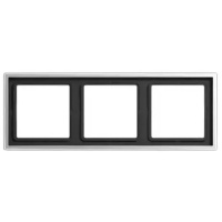 Рамка 3-постовая Jung LS 990 Алюминий