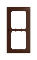 Рамка 2-постовая вертикальная Legrand Galea Life Темно-коричневая Кожа/Leather Club Legrand Galea Life 771998