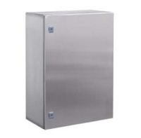 Навесной шкаф из нержавеющей стали AISI 304 500x400x250мм без фланца DKC CE